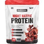 Survival Night Native Protein - 1000 g, mléčná čokoláda