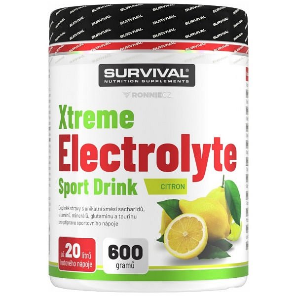 Survival Xtreme Electrolyte Sport Drink - 600 g, citron
