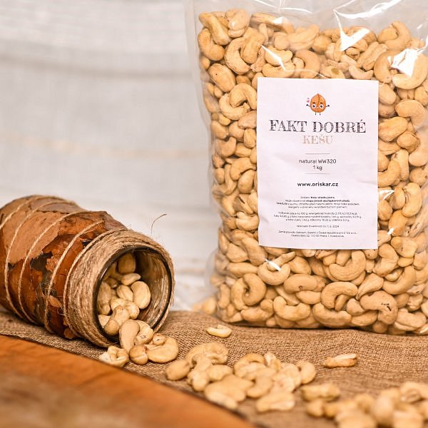 FAKT DOBRÉ Kešu ořechy natural WW320 PREMIUM 1 kg