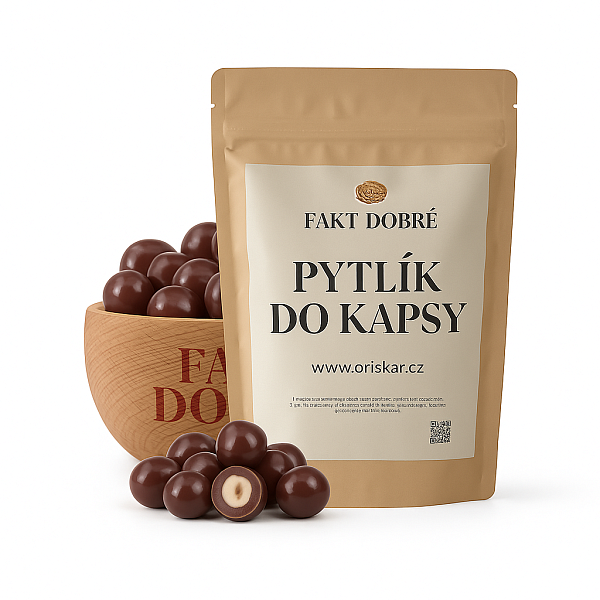 FAKT DOBRÉ Lískové ořechy v MLÉČNÉ čokoládě 50 g